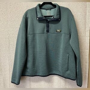 LL Bean Airlight Knit 1/4 Snap Pullover Mens Slightly Fitted Jacket | size XXL